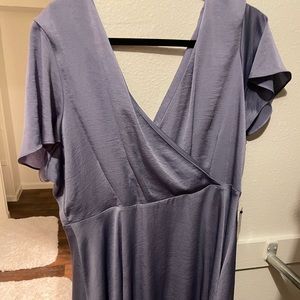 Express dusty blue dress 👗✨